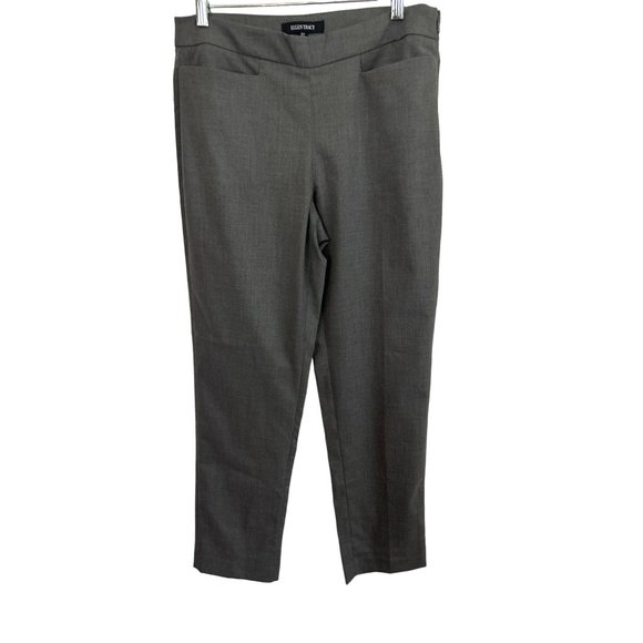 Ellen Tracy Pants - Ellen Tracy Gray Trouser Pants With Side Zipper, Size 6